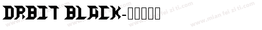 Orbit black字体转换